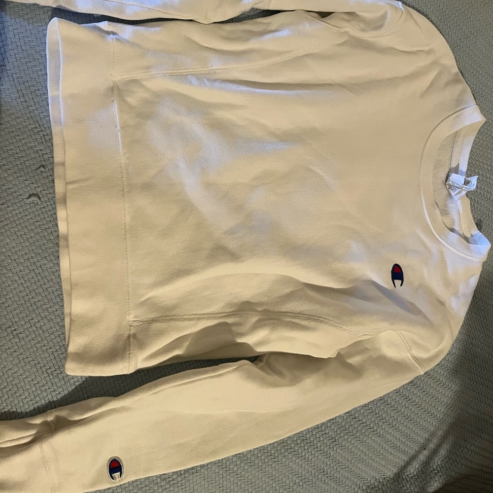 White champion crew neck